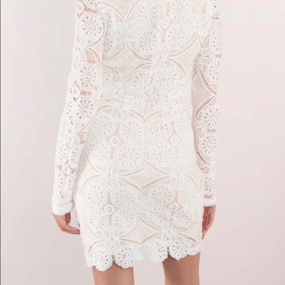White lace Tobi Dress - Picture 3 of 4